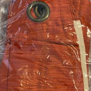 Red Curtain Panel with Grommet
